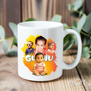 Personalized Ceramic White Mugs NIC- MG1