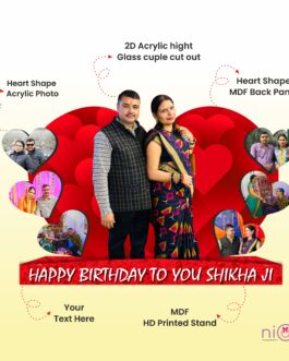 Love heart table top standy